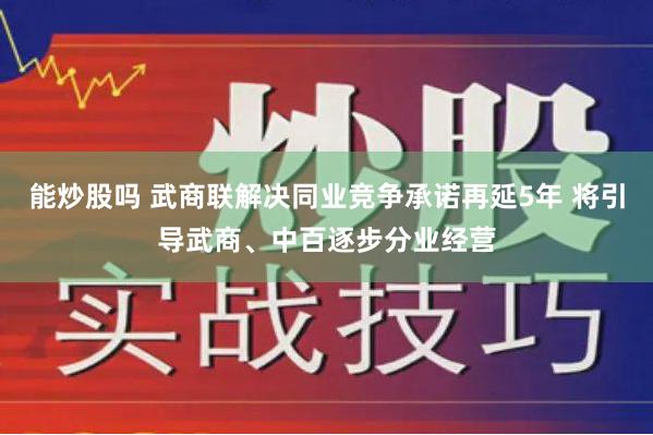 能炒股吗 武商联解决同业竞争承诺再延5年 将引导武商、中百逐步分业经营