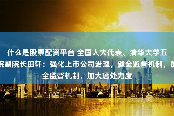 什么是股票配资平台 全国人大代表、清华大学五道口金融学院副院长田轩：强化上市公司治理，健全监督机制，加大惩处力度